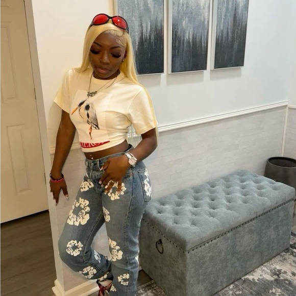 Rare Denim tears Levi's Men's Relaxed Jeans - Black and Gray unisex - Picture 12 of 16